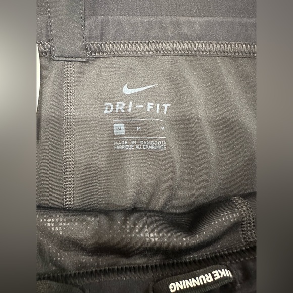 Nike dri-fit tights - black and bright yellow - excellent condition - Picture 3 of 4